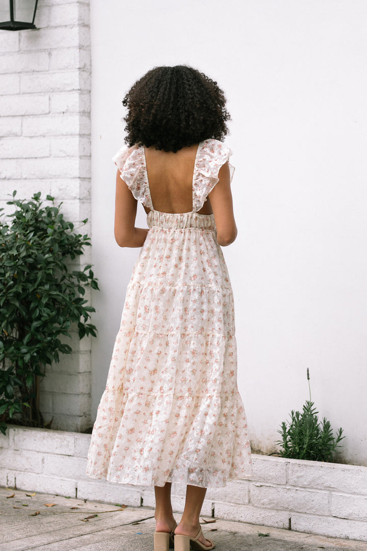 Janet Plunge Tiered Dress