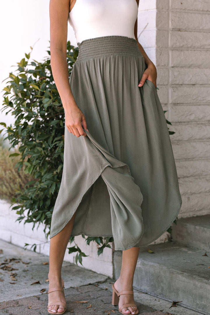 April Round Hem Skirt