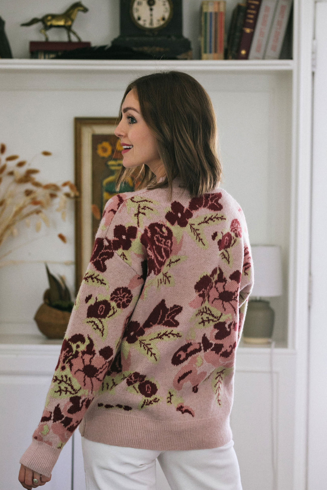 Arden Floral Knit Sweater