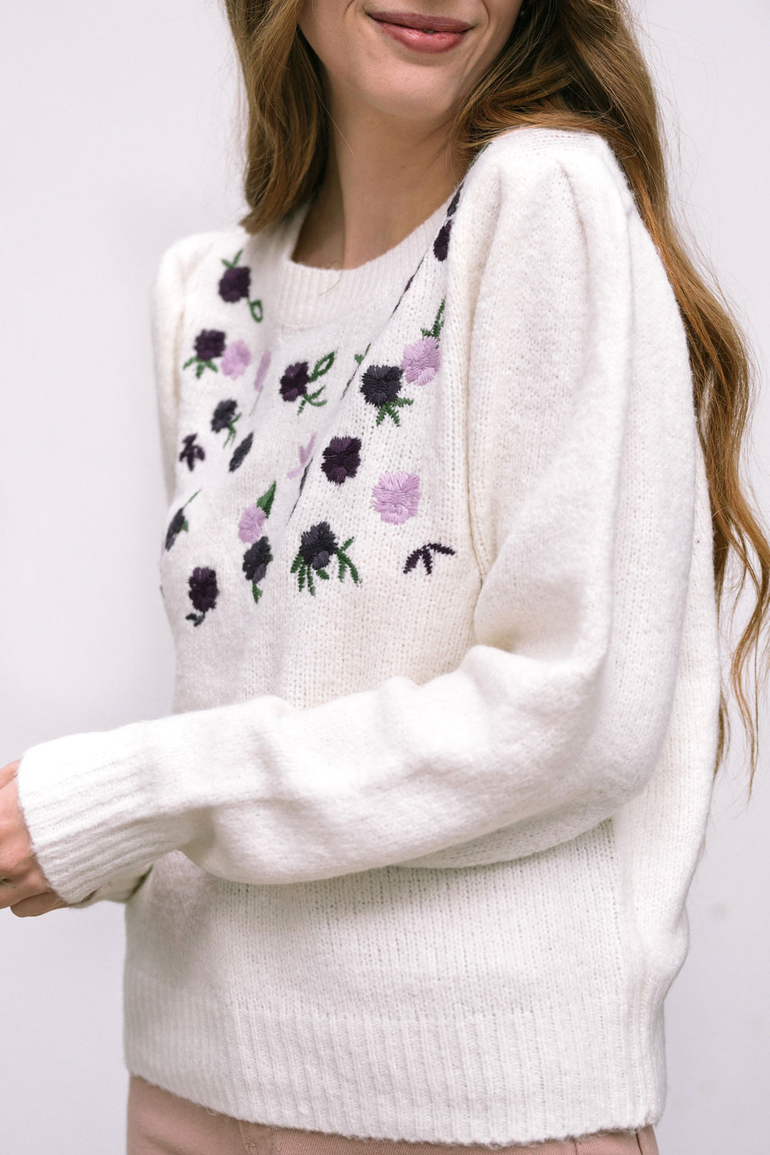 Brinley Floral Embroidered Sweater