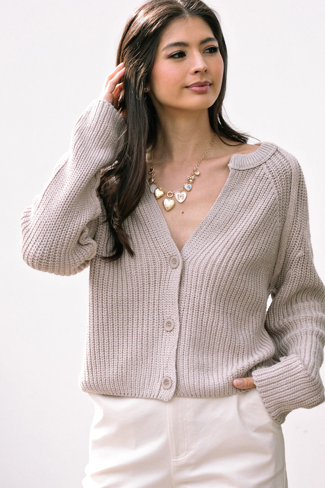 Faith V-Neck Cardigan