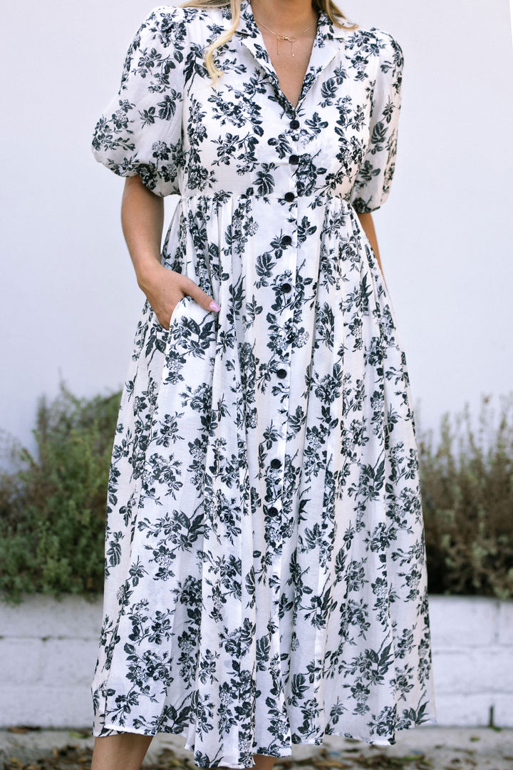 Etta Floral Collared Dress