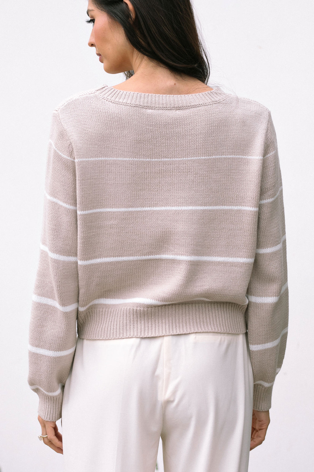 Loraine Striped Crewneck Sweater