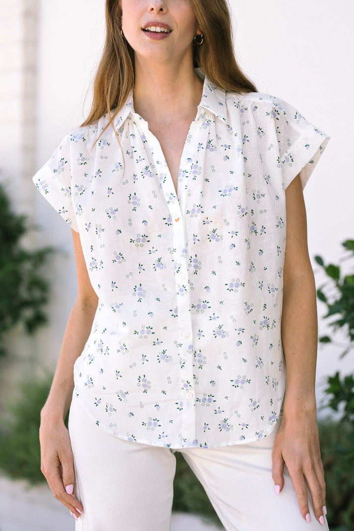 Izzy Floral Buttoned Top