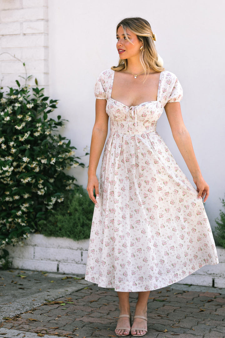 Fatima Floral Sweetheart Dress