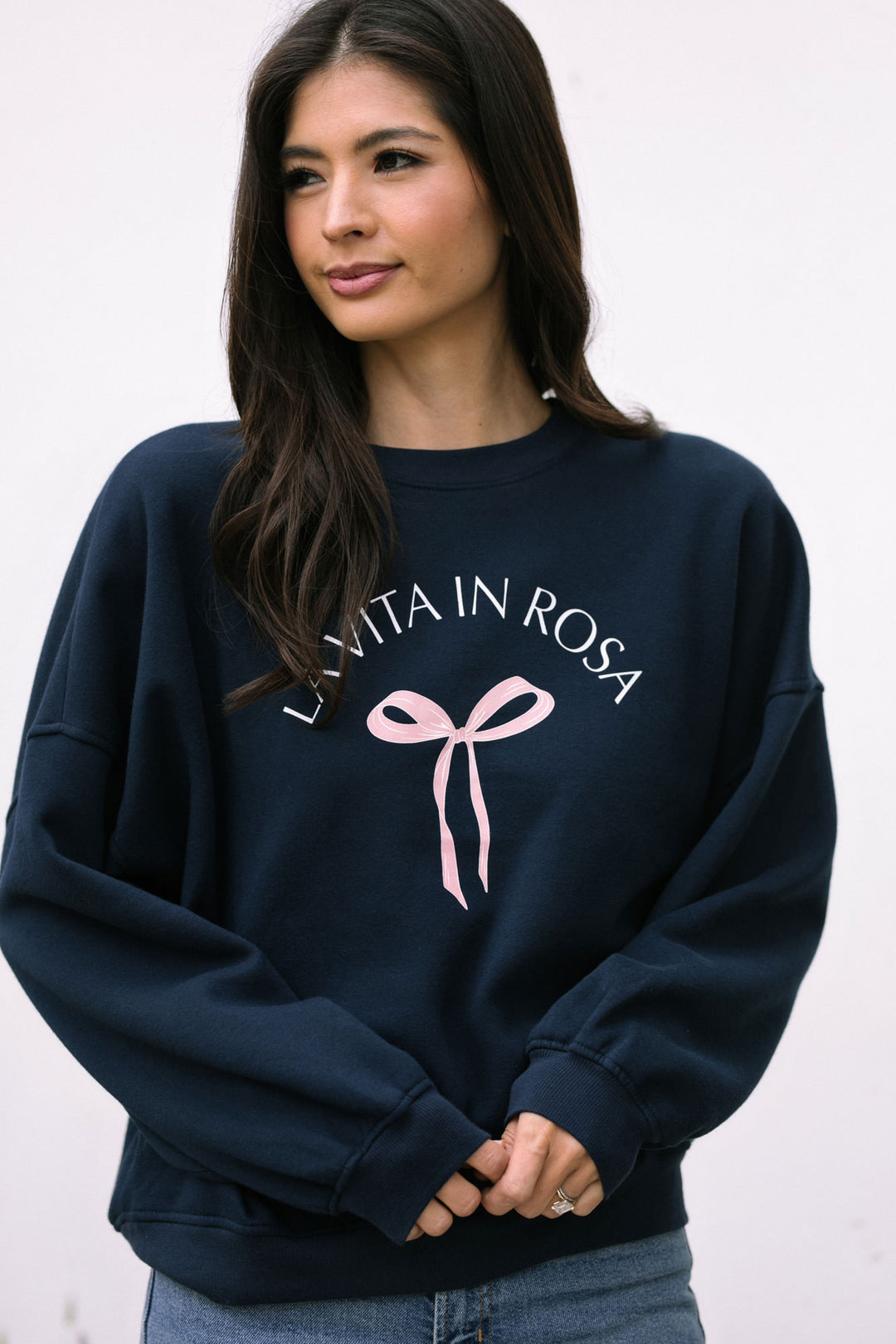 Tania Graphic Crewneck Sweatshirt