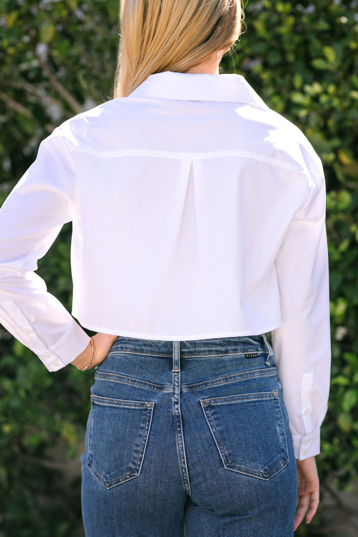 Toni Cropped Buttoned Shirt