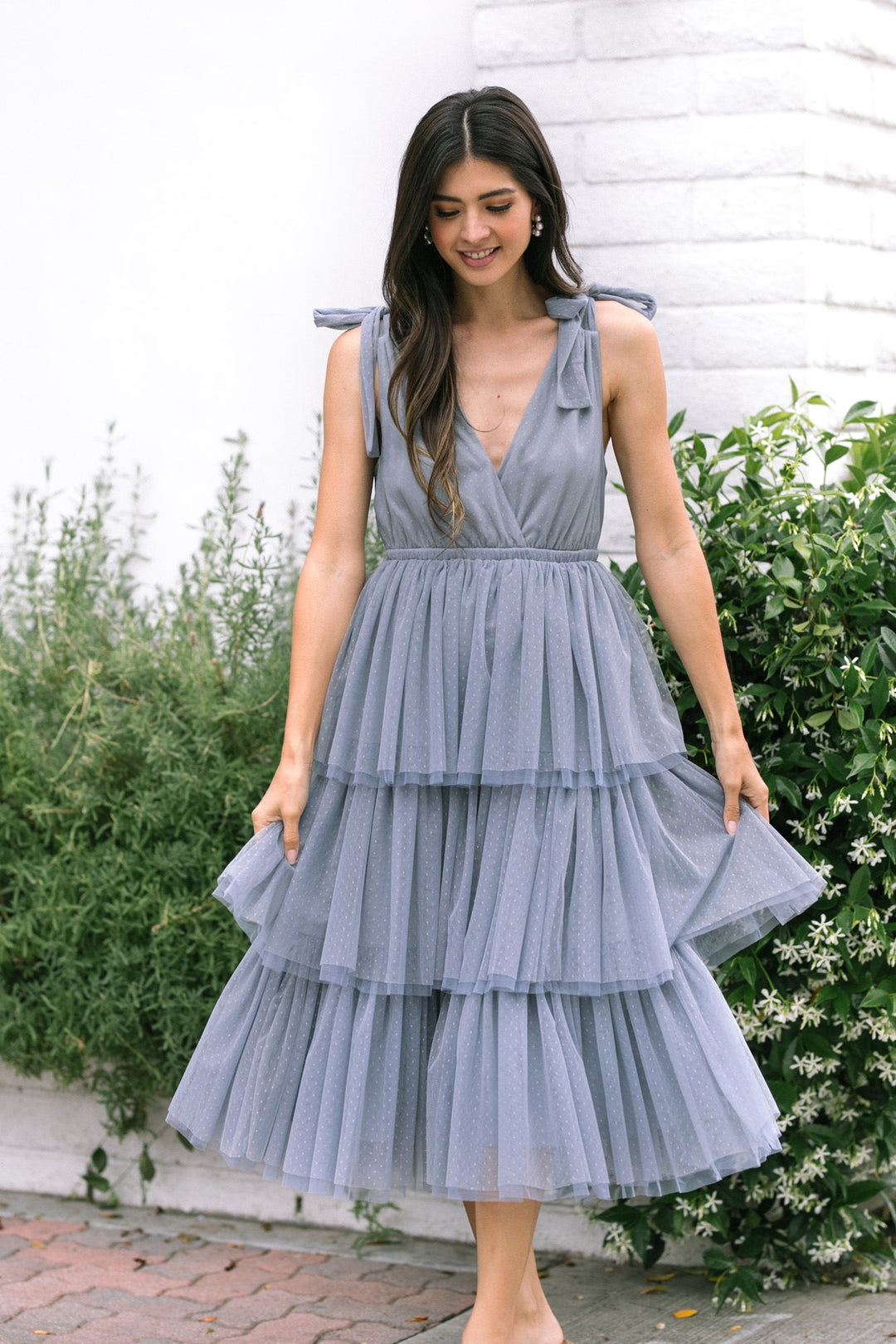 Itzel Tiered Tulle Dress