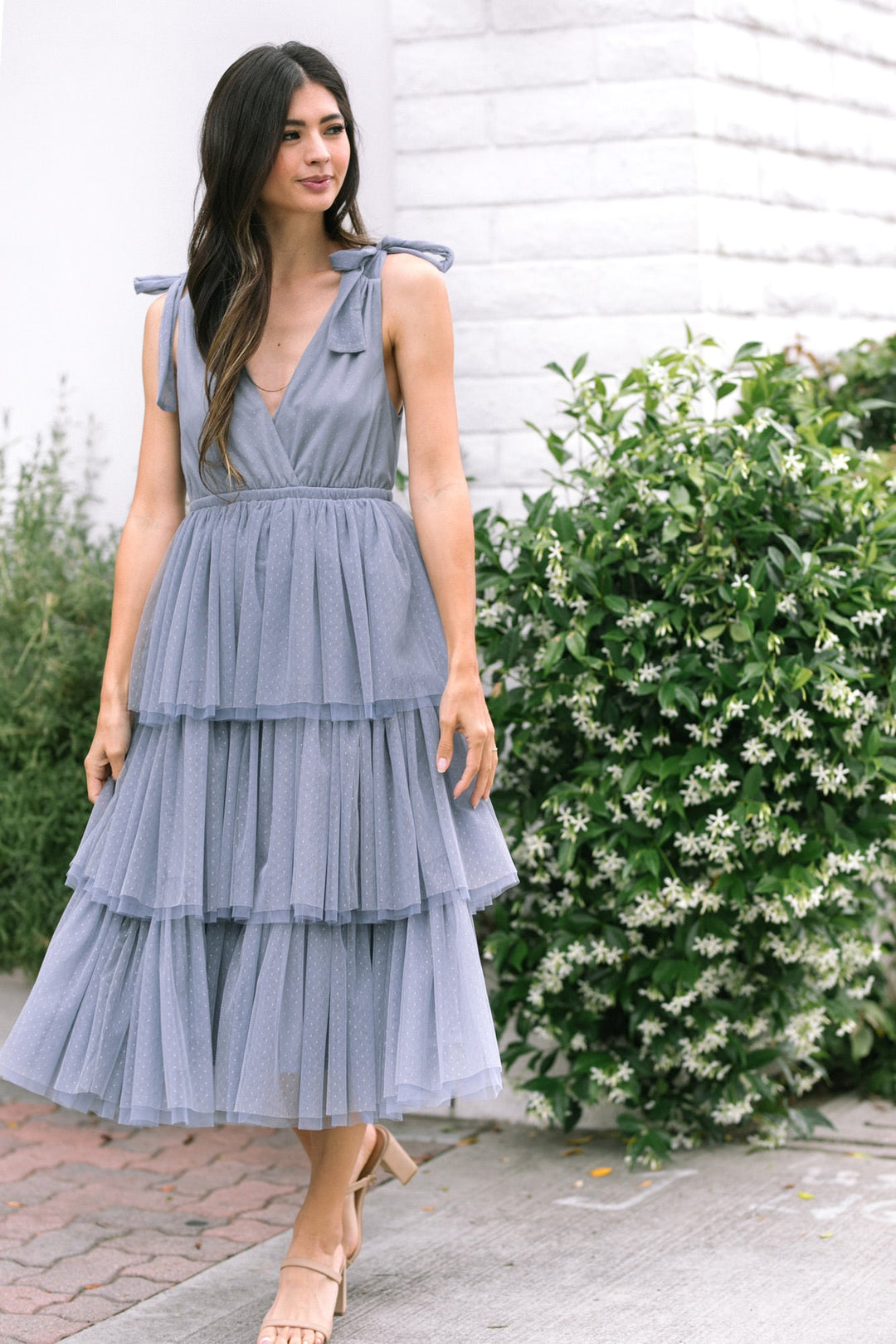 Itzel Tiered Tulle Dress