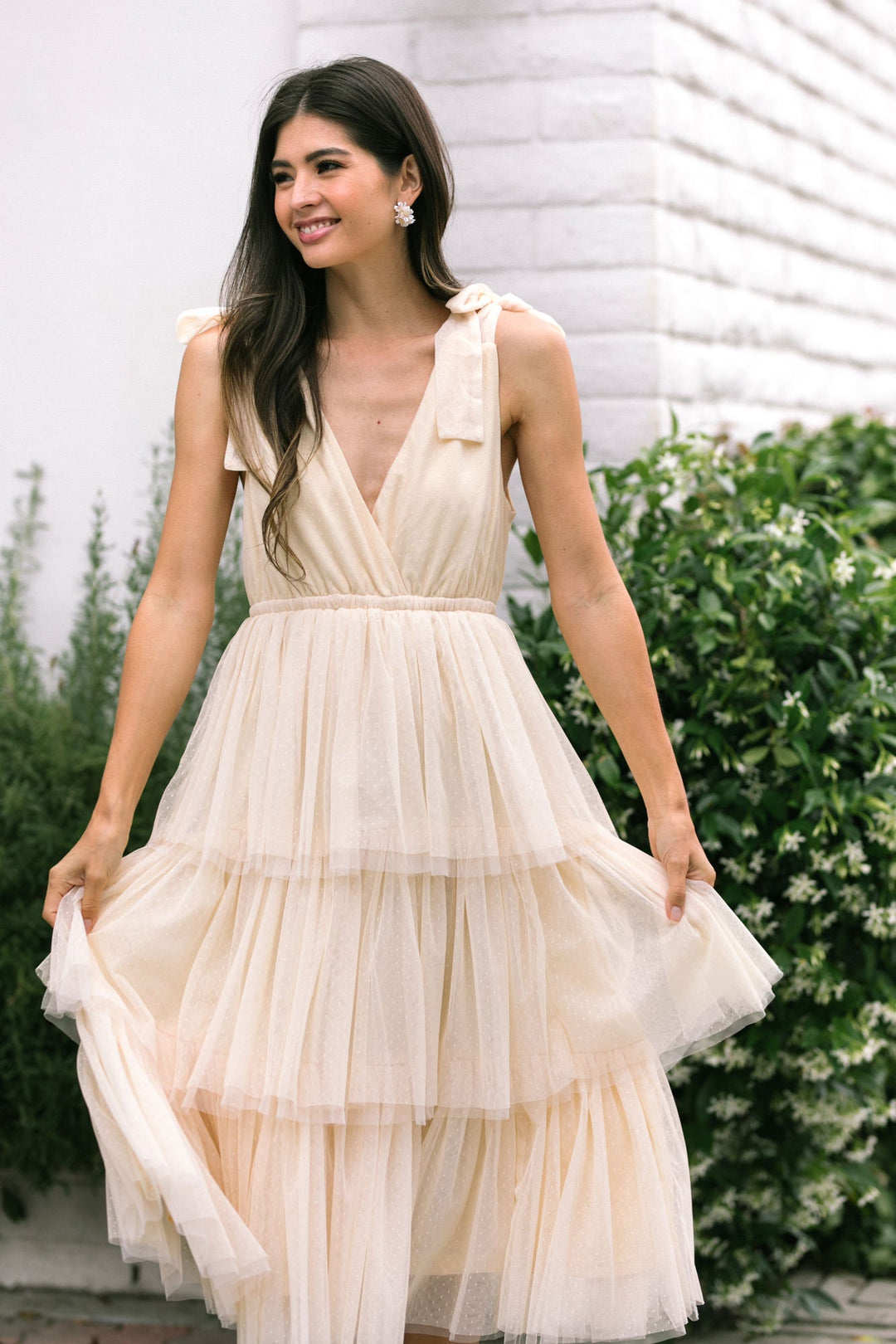 Itzel Tiered Tulle Dress