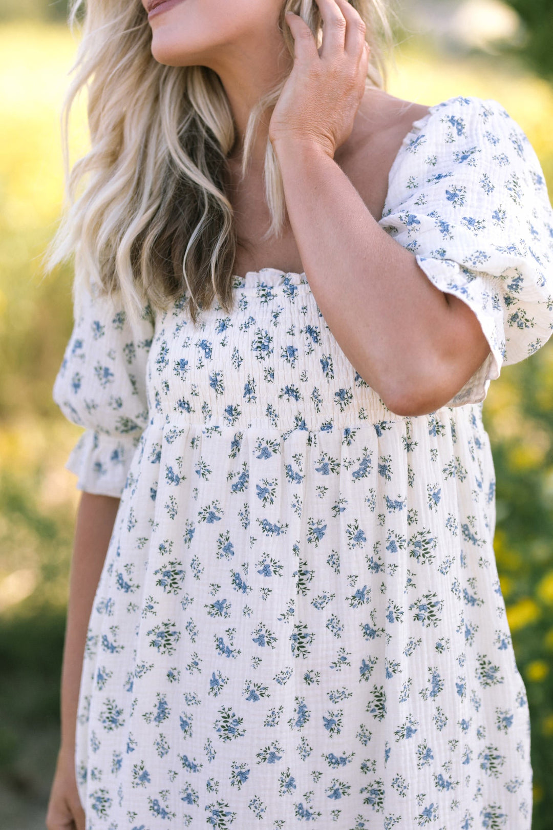 Ezra Smocked Midi Dress