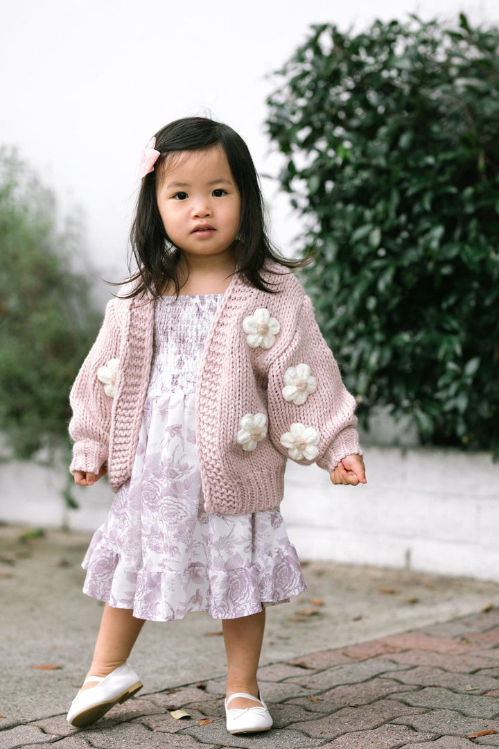 Mini Angela Floral Cardigan