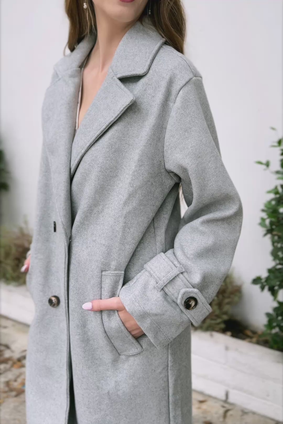 Mason Longline Buttoned Coat