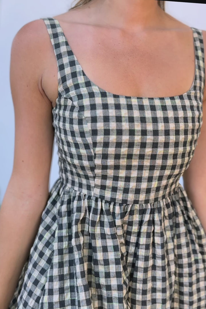 Dani Gingham Maxi Dress